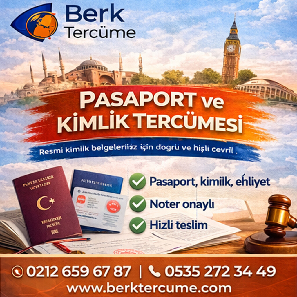 Pasaport ve Kimlik Tercümesi