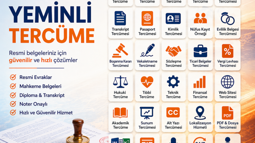 Tüm Dillerde Yeminli Tercüme Hizmeti